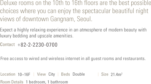 About Deluxe Room (see below)