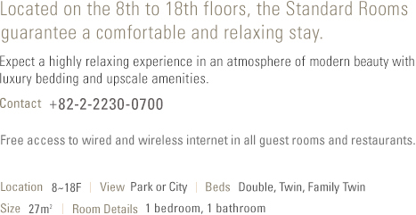 About Standard Room (see below)