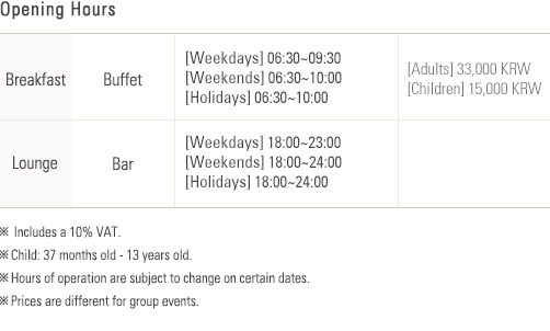Opening hours